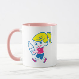 Mug à la crème glacée en rose