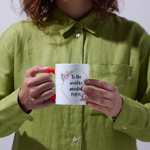 Mug À la plus grande fête des mères florales de la MME
