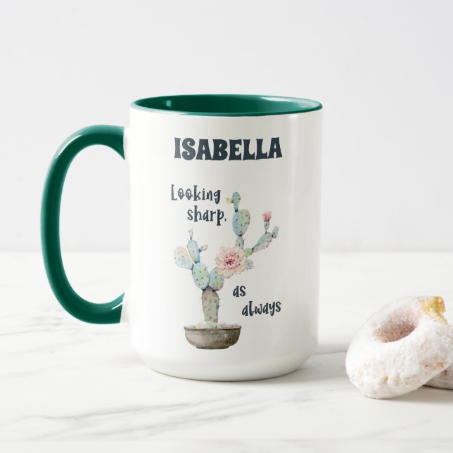 Mug A l'air vif ! Musique personnalisée (Avec donut)