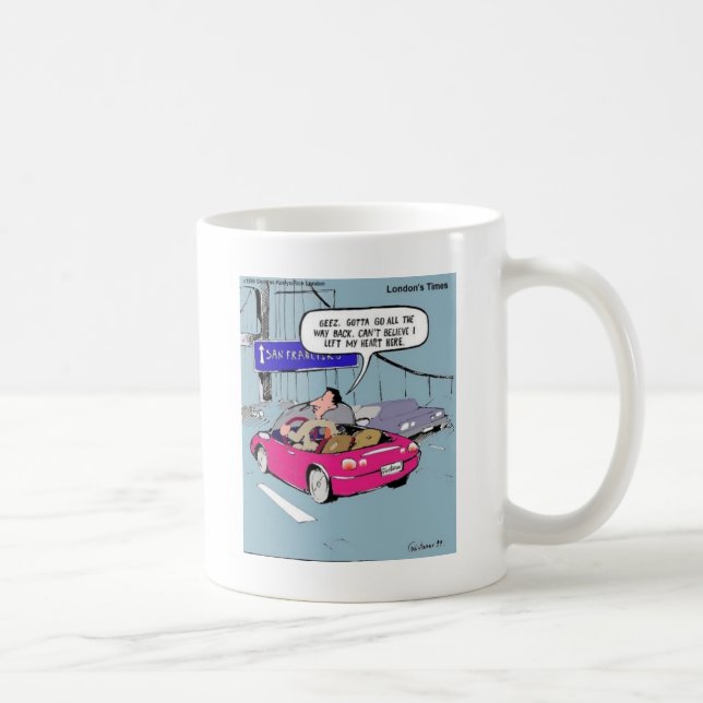 Mug A Laissé Mon Coeur À San Francisco Drôle Cadeaux & (Droite)