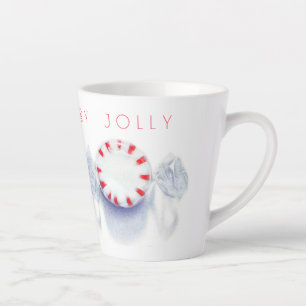 Mug à latte "BONHEUR JOYEUX FÊTES" BONBON À LA MEN