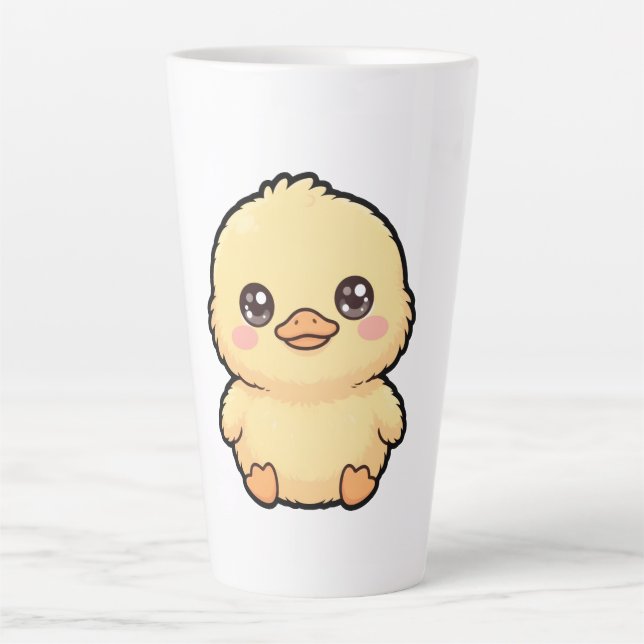 Mug à latte Caneton Bébé Mignon (Devant)