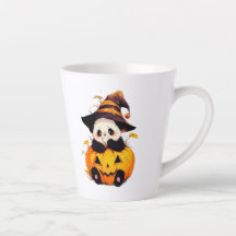 Mug à latte de Panda Halloween mignon | Panda Kawa