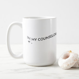 Mug À l'ère de mon conseiller avec les étoiles noires