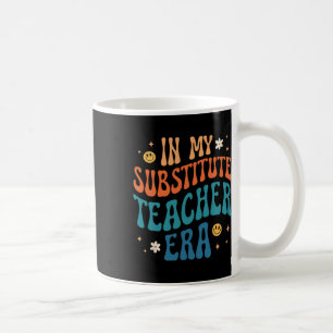 Mug À l'ère de mon professeur remplaçant rétro groovy