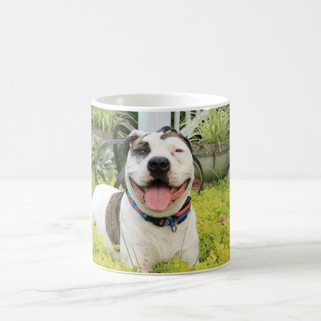 Mug À l'os de pitbull (Centre)