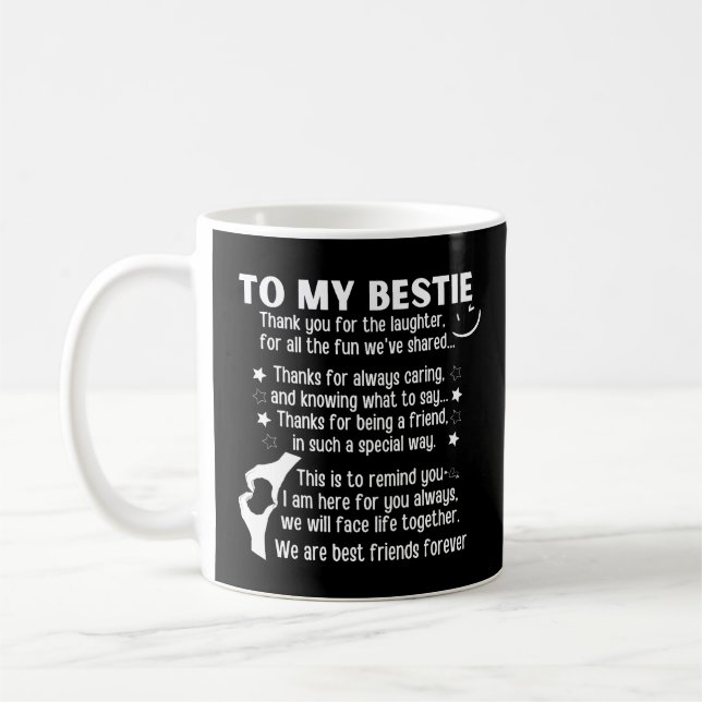 Mug À ma bestiole, nous sommes les meilleurs amis pour (Gauche)
