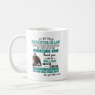 Mug À ma chère fille en chemise de droit
