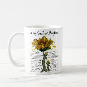 Mug À ma fille de tournesol
