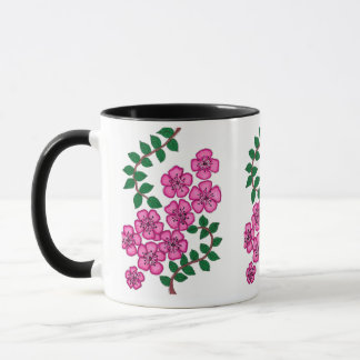 mug à motif floral