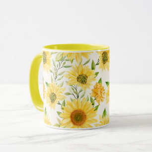 Mug à motifs floraux féminins