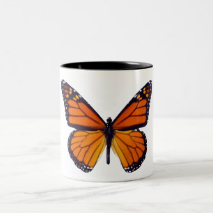Mug à papillon orange