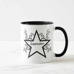 Mug à perles superstar, noir