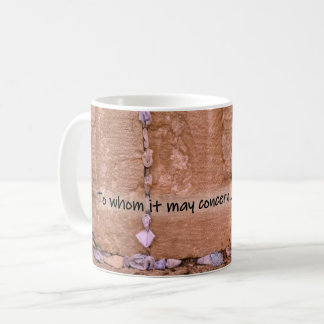 Mug À qui de droit (note manuscrite à ?)