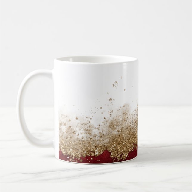 Mug  A Simple Elegant Floral Vine Pattern (Gauche)