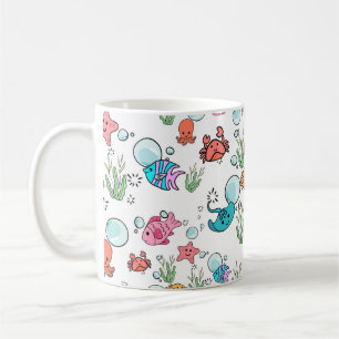 Mug à thème créature marine. Mug à animaux marins