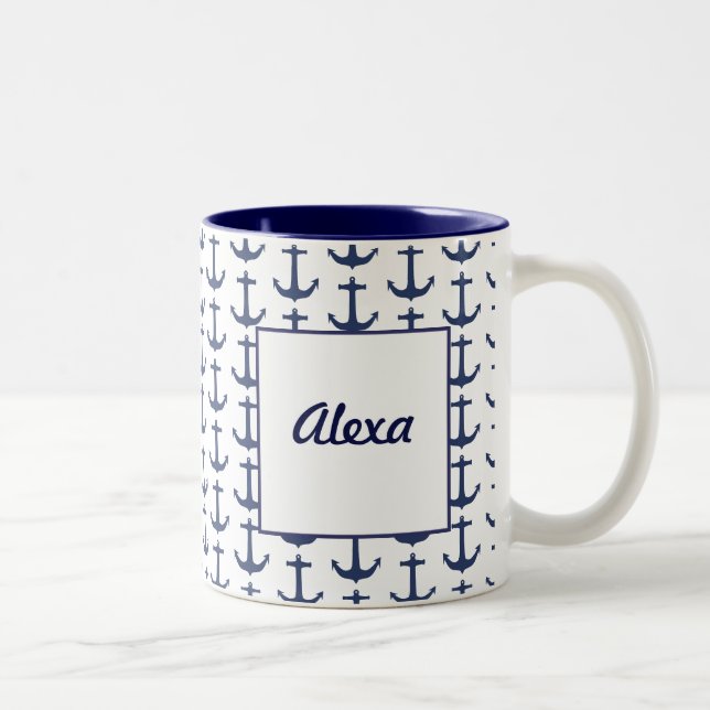 Mug à thème nautique personnalisé (Droit)