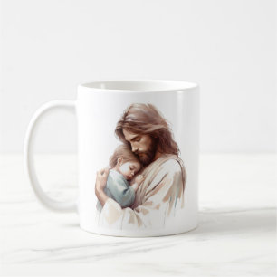 Mug A travers Jésus, la force se trouve Luxe