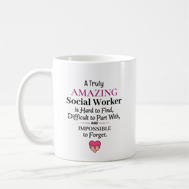 Mug A Truly Amazing Social Worker (Gauche)