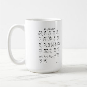 Mug A-Z d'alphabet de carlin
