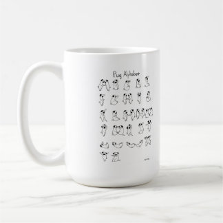 Mug A-Z d'alphabet de carlin
