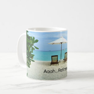 Mug Aaah...retraite, Détente à la plage