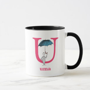 Mug ABC du Dr Seuss : Lettre U - rose Ajouter Votre