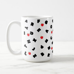 Mug ABC Lettre Safari enfant étudiant de pomme Retour 
