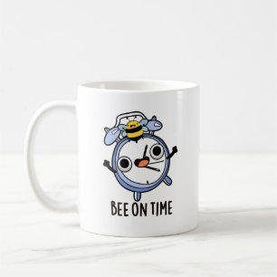 Mug Abeille À L'Heure Drôle Pun D'Horloge D'Insectes