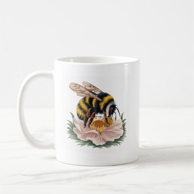 Mug Abeille Collectant du Pollen (Gauche)