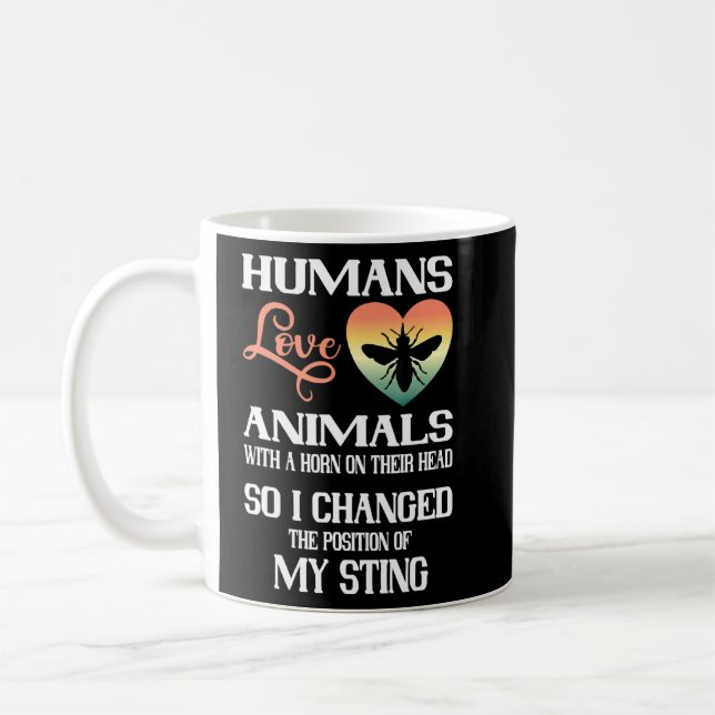 Mug Abeille Corn Bee Apiologiste Retro Beekeep (Gauche)