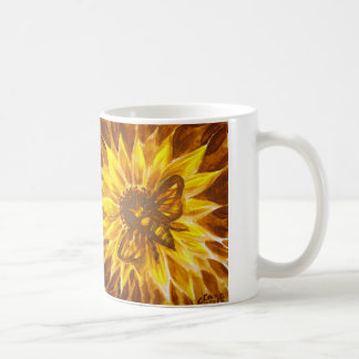 Mug Abeille de miel et fleur jaune