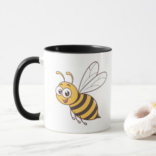 Mug Abeille de miel mignonne volant