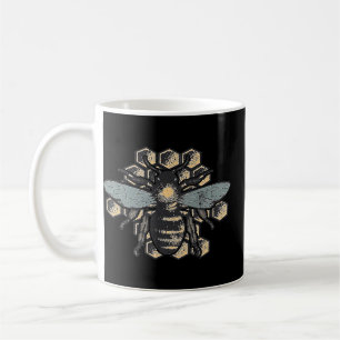 Mug Abeille de miel vintage Retro Abeille de miel Abei