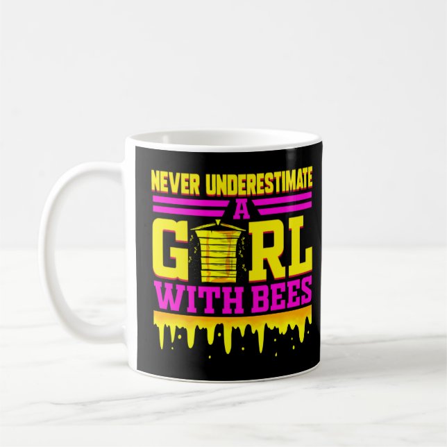 Mug Abeille Drôle Abeille Pour Filles Miel Abeille Api (Gauche)