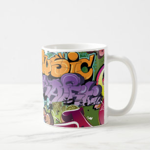 Mug Abrégé sur frais art de rue de graffiti