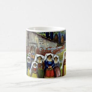 Mug Abruzzes Italie Art de l'affiche de voyage vintage