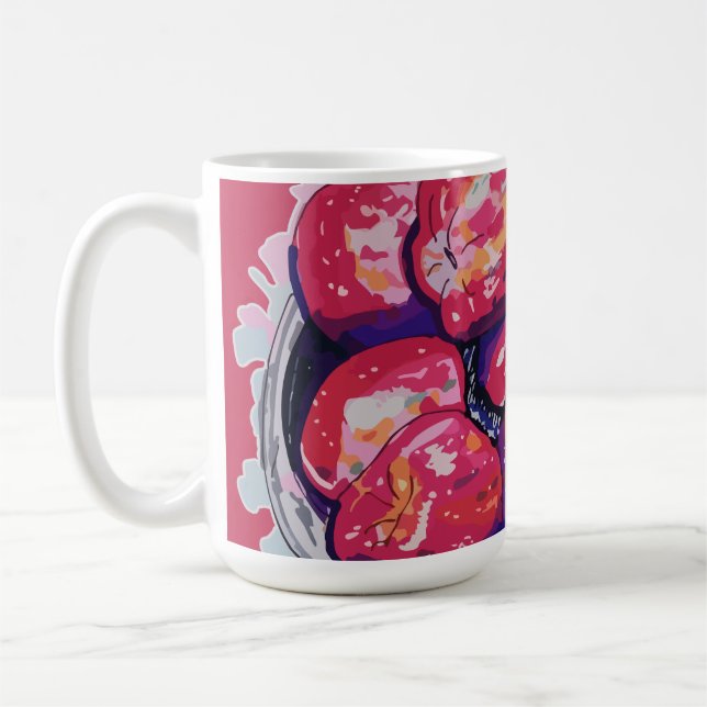 Mug Abstract Apples (Gauche)