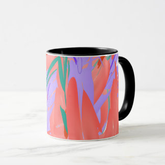 Mug Abstract Blooms: A Splash of Color