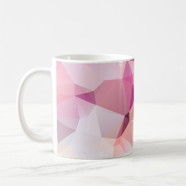 Mug Abstract low poly background, geometry triangle, m (Gauche)