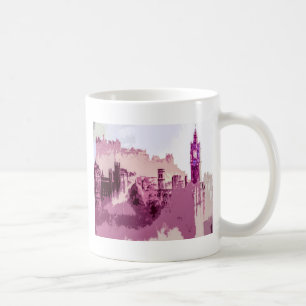 Mug Abstract Painting Edinburgh Capital of Scotland