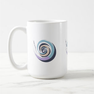 Mug Abstract Spiral Brushstroke Vector – Meditative Pa