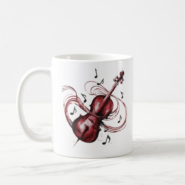Mug abstract violin  (Gauche)
