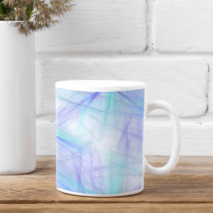 Mug Abstrait bleu vert fractal