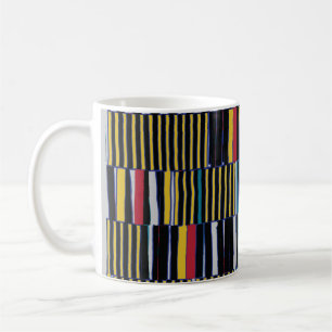 Mug Abstrait collage motif asymétrique. Brosser les tr