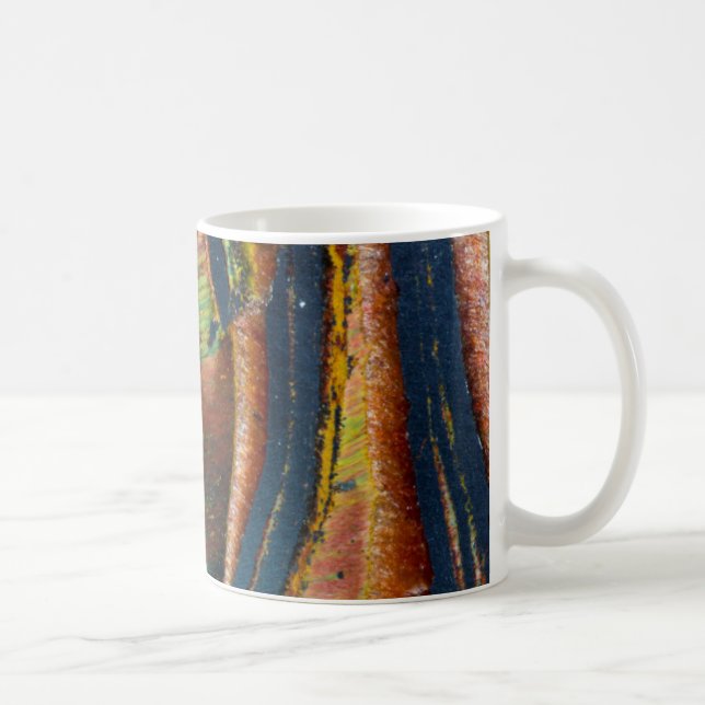 Mug abstrait coloré d'un oeil de tigre (Droite)
