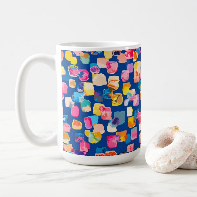 Mug Abstrait coloré moderne (Avec donut)