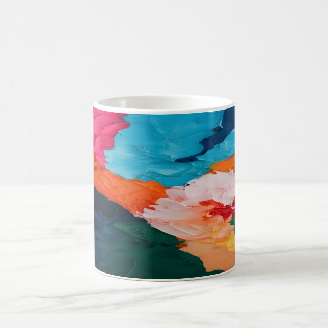 Mug Abstrait coloré vibrant (Centre)