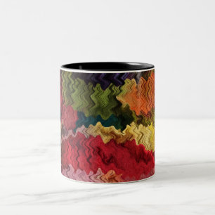 Mug Abstrait en tissu coloré