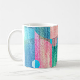 Mug Abstrait géométrique brillant et coloré